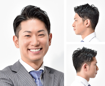 【 ポイントパーマ × ヘアカット 】ツーブロック&ショートのビジネススタイル