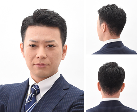 【 ヘアカット 】王道の7:3刈り上げビジネスショート